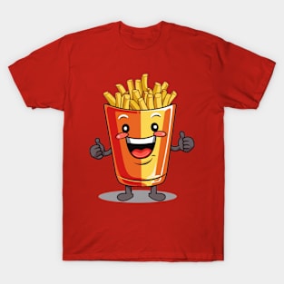 kawaii french fries T-Shirt cute potatofood T-Shirt